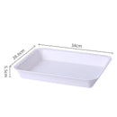 Axyaa Nordic Plastic Serving Tray: Rectangular Kitchen Dinnerware & Organizer