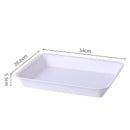 Axyaa Rectangular Nordic Plastic Tray for Tea Fruit Dessert Serving - Kitchen Dining Organizer