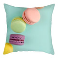 Axyaa Biscuits Cake Print Decor Pillow Cover for Home Sofa Decoration