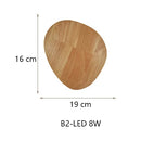 Nordic Wooden Eclipse Round LED Wall Lamp for Bedroom, Brand Axyaa