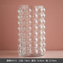 Axyaa Bubble Relief Glass Vase: American Rustic Desktop Decor & Flower Pot