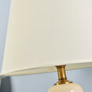 Axyaa Chinese Style Ceramic Table Lamps for Living Room Bedroom, E27 Bulb, Button Switch