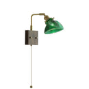 Axyaa Clear Glass LED Wall Lights with Pull Chain Switch - Modern Nordic Wall Lamp