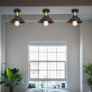 Axya Industrial Vintage Ceiling Light: American Country Loft Style Living Room Lighting Fixtures