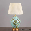 Axyaa Ceramic Desk Lamp - LED Table Light for Living Room, Bedroom, and Study