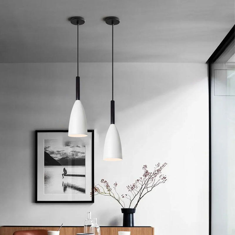 Nordic Minimalist Pendant Lights for Kitchen Island Dining Table - Axyaa E27 Lighting