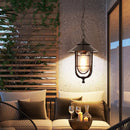 Axyaa Outdoor Vintage Chandelier Pendant Lamp Glass Villa Courtyard Balcony Light