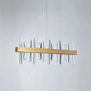Axyaa Gold Art Deco Crystal Chandelier LED Lighting 40W Luxury for Living Room