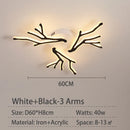 Axyaa Modern LED Chandelier - White/Black - Living Room Bedroom Fixtures