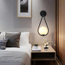 Axyaa Modern LED Metal Glass Wall Lamp for Bedroom Living Room Decoration