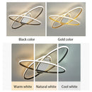 Axyaa Modern LED Ceiling Light for Living Room Bedroom Deco, Dimmable, 110V 220V