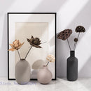 Axyaa Colorful Ceramic Vase Ball Cylindrical Flower Arrangement Hydroponics Desktop Decoration