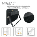 Axyaa LED Industrial Floodlight 10W-100W IP68 for Factory Workshop Garage and Mining