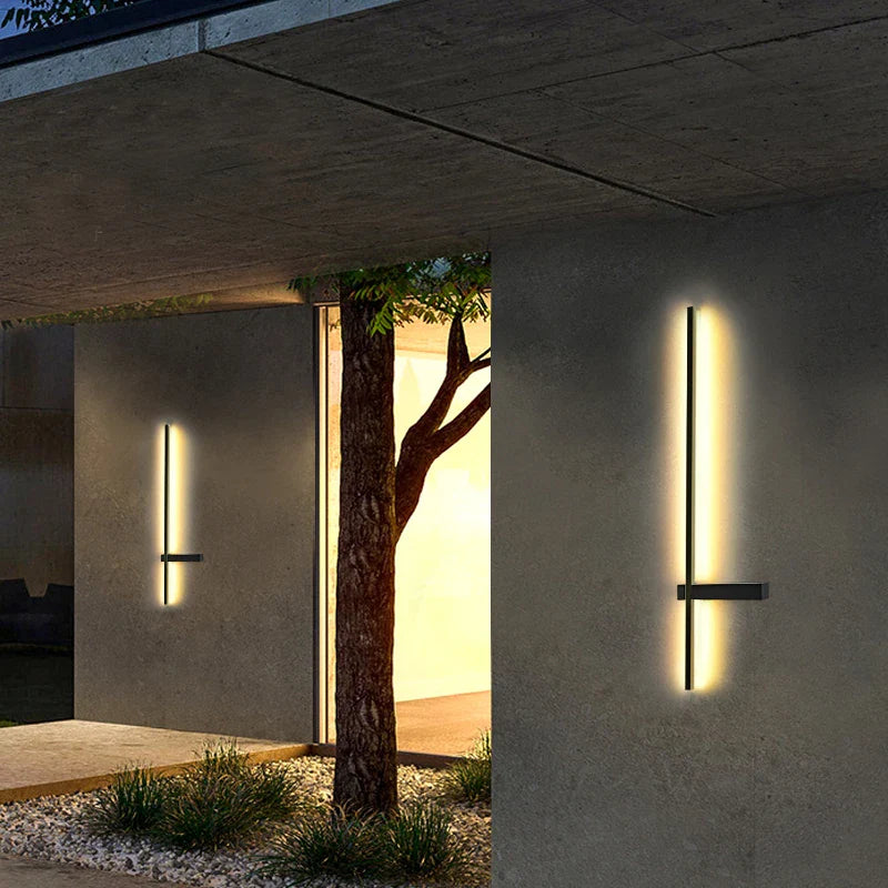 Axya Outdoor LED Wall Light - Modern Waterproof Aluminum Wall Sconces