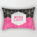 Axyaa Rectangle Lumbar Cushion Cover for Home Sofa Decoration