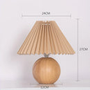 Axya Vintage Pleated Table Lamp with LED Tricolored Bulb
