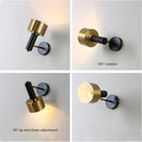 Axyaa Modern Black Gold Wall Sconce Up Down Reading Light