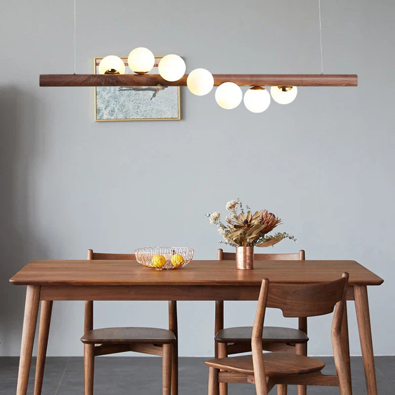 Modern Wood Pendant Light by Axya: Hanging Lamps for Dining Room & Kitchen Island