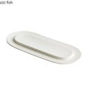 Axya Ceramic Snack Plate Set for Dining Table and Sushi Serving