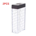 Axyaa Spice Storage Jars Set, Transparent Double-Sided Opening Containers