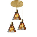 Axyaa Glass Copper Pendant Light LED Hanglamp Nordic Modern Hanging Light