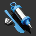 Axyaa Stainless Steel Cookie Gun Set with Icing Nozzles - Baking Tools