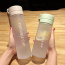 Axyaa Frosted Plastic Water Bottle with Tea Strainer, BPA-Free, Sporty, Portable, Large Capacity