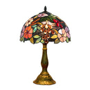 Axyaa Tiffany Stained Glass Table Lamp - Pastoral Grape Design