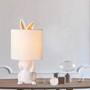 Axyaa Rabbit Resin Table Lamps - Modern Industrial Bedroom Decor Lighting