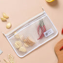 Axyaa Mesh Refrigerator Storage Bag: Double Compartment Hanging Kitchen Organizer