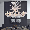 Axyaa European Resin Antler Chandelier Retro Industrial Loft Wind Lamps