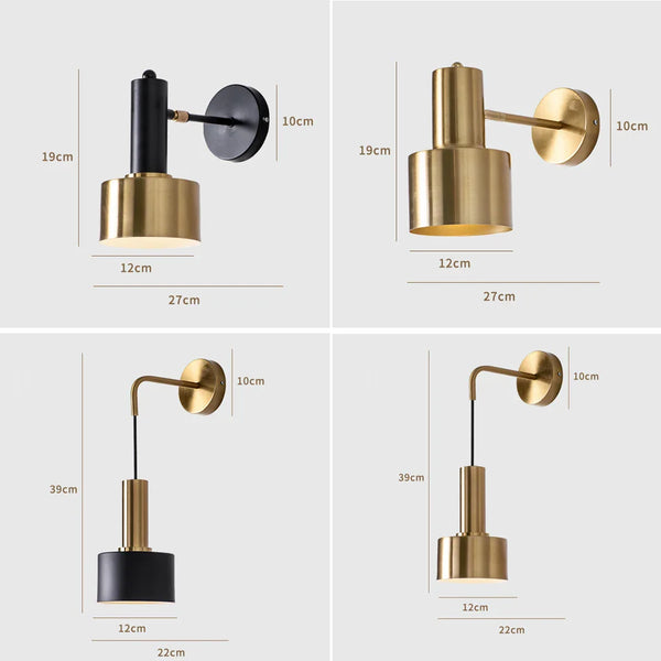 Axyaa Nordic 5W LED Wall Lamps Modern Bedroom Living Room Bedside Art Lighting E27