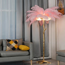 Luxury Nordic Ostrich Feather Floor Lamp by Axyaa: Unique Home Lighting Design
