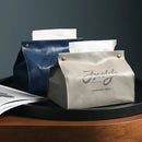 Axyaa Leather Tissue Box: Elegant Storage Solution for Home, Car, Kitchen, and Living Room