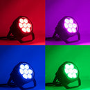 Axyaa Waterproof LED Par7x18W 6in1 RGBWA+UV Outdoor Stage Light IP65 DMX DJ Effect