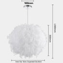 Axyaa Feather Chandelier - Dreamy Romantic Ceiling Lamp for Bedroom Girls Kids