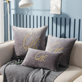 Soft Velvet Embroidered Cushion Cover by Axyaa