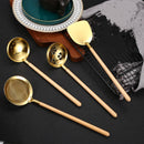 Axyaa Stainless Steel Cooking Utensils Set with Wooden Handle