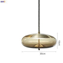 Axyaa Nordic Glass LED Pendant Lights - Modern Hanging Light for Dinning Living Room