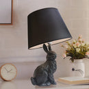 Axyaa Rabbit Resin Table Lamp for Children's Room and Living Room
