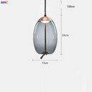 Axyaa Nordic Glass LED Pendant Lights - Modern Hanging Light for Dinning Living Room