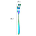Stainless Steel Cake Divider Spoon Fork Set by Axyaa