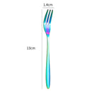 Stainless Steel Cake Divider Spoon Fork Set by Axyaa