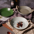 Axya Braided Rope Handle Ceramic Dinnerware Set