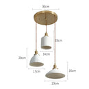 Axyaa Glass LED Pendant Lights: Modern Nordic 3-Head Fixture for Home Dining, Cafe & Bar