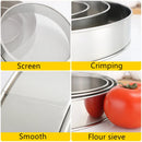 Axyaa Stainless Steel Flour Sifter Fine Mesh Strainer for Baking & Cooking
