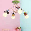 Axyaa Cartoon Animal LED Ceiling Light for Kids' Bedroom