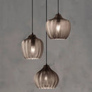 Axyaa Wheat Stripe Glass Hanging Light for Restaurant, Nordic Bedroom, Bar & Staircase