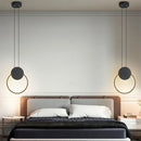 Axya Ring LED Pendant Light: Modern Interior Lighting Fixture for Home, Restaurant, and Bedroom