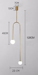 Nordic Gold Pendant Light by Axyaa – Modern Glass Ball Hanging Lamp